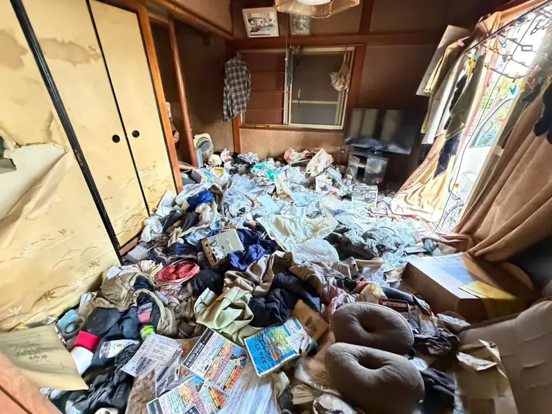 大阪府高槻市の遺品整理:和室②の作業前