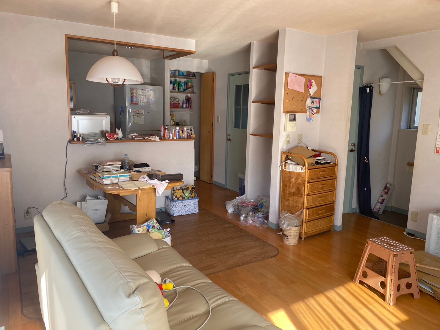 大阪府作業事例実際の現場写真Beforeリビング