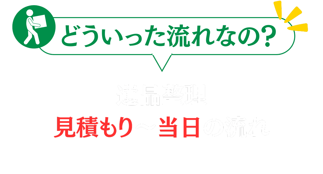 どう言った流れになるの？