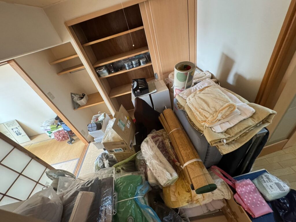 交野市作業事例依頼者様の実際の現場写真Before画像1部屋