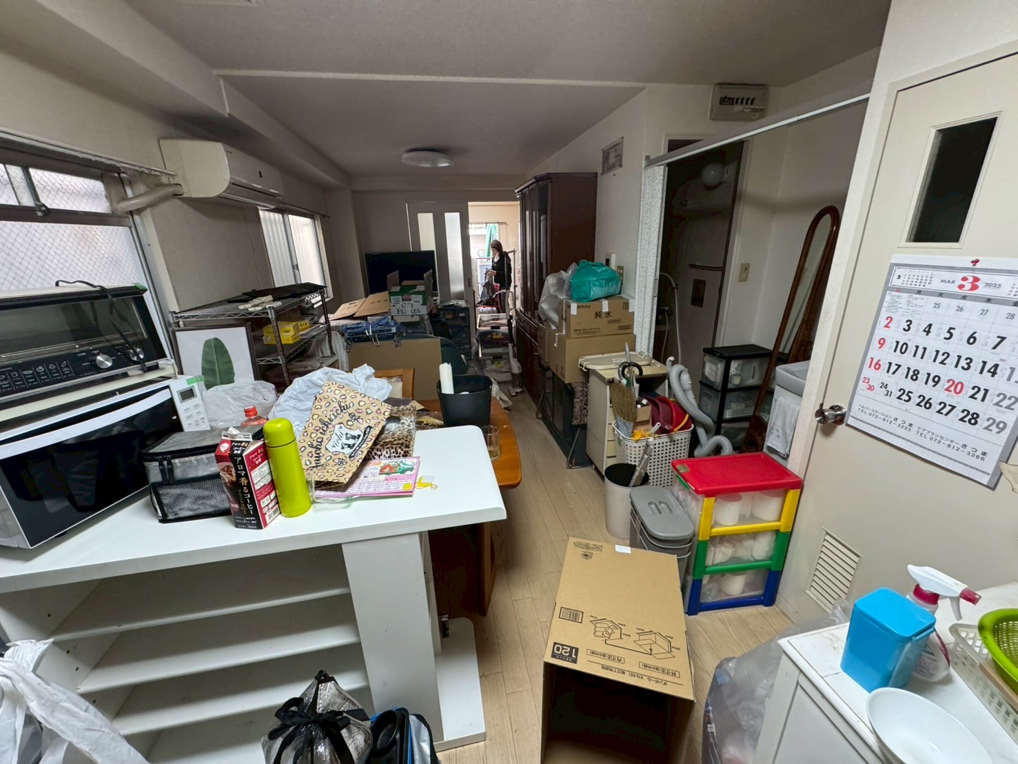 四條畷市作業事例依頼者様の実際の現場写真Before画像1部屋