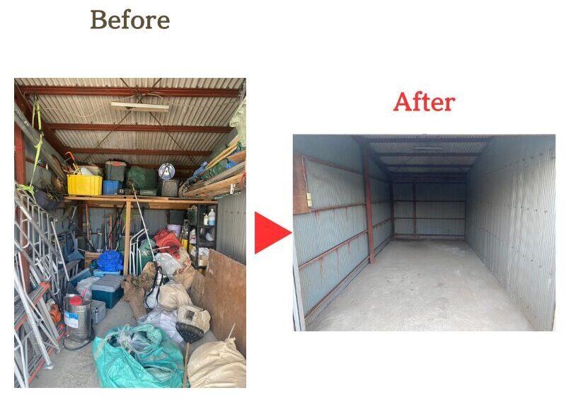 倉庫整理Before after