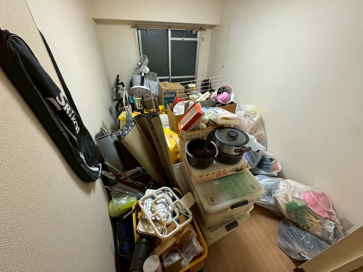 交野市作業事例依頼者様の実際の現場写真画像物置部屋