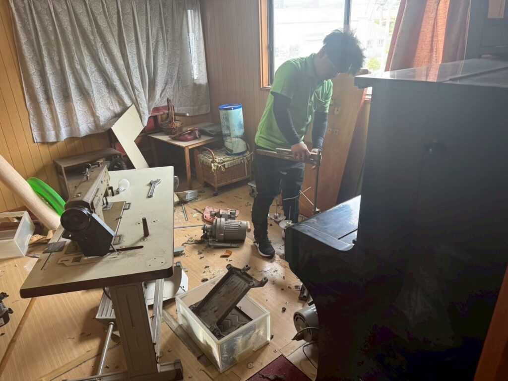 仕分け作業の風景