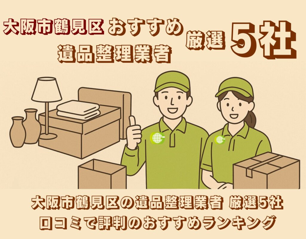 大阪市鶴見区の遺品整理業者おすすめ5社を紹介するバナー画像