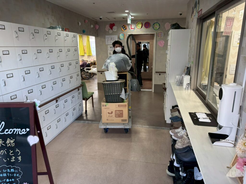 実際の搬出作業の風景