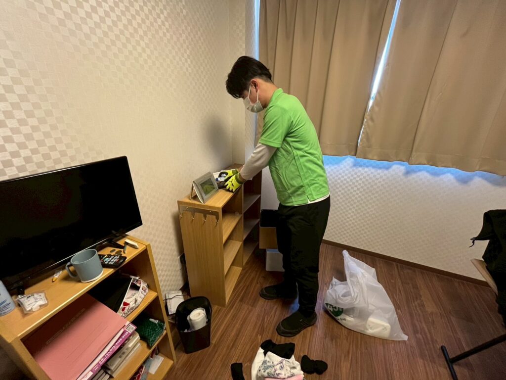 実際の仕分け作業の風景