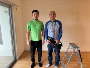 お客様のお声-No.110-茨木市にて不用品回収作業を行いましたお客様とのお写真