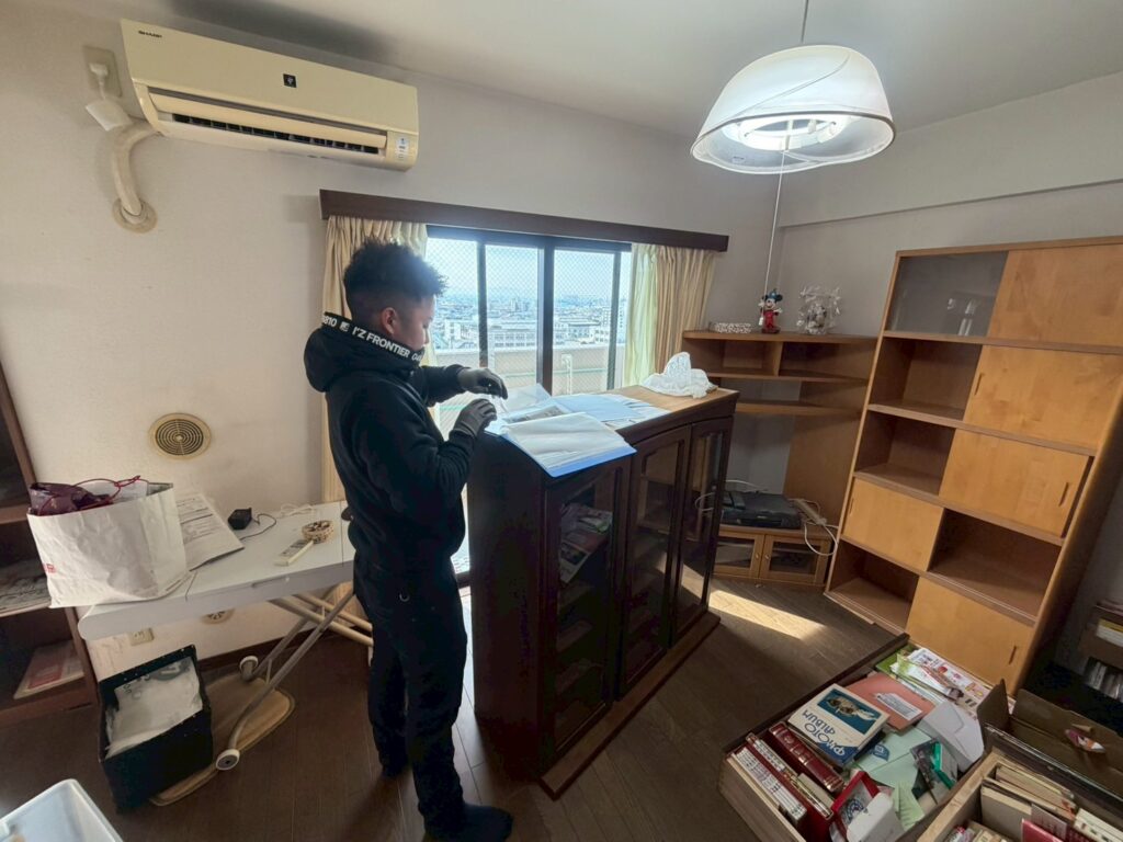 実際の仕分け作業風景