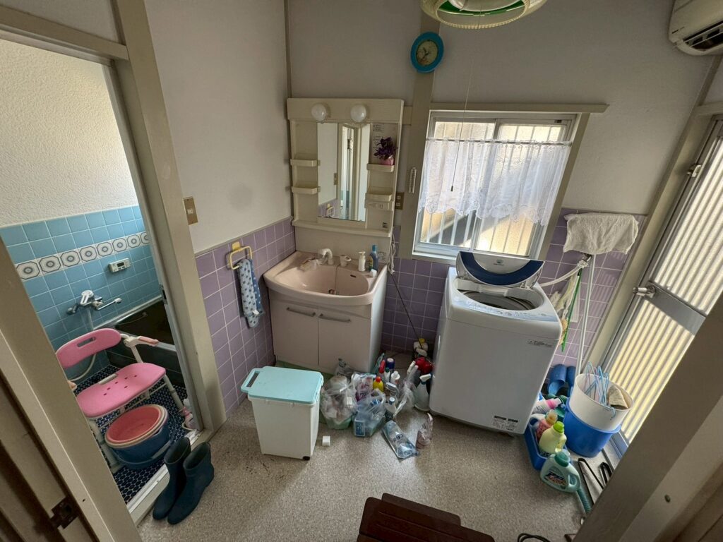 交野市作業事例実際の現場写真Before画像5脱衣所