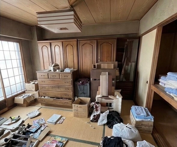 守口市作業事例実際の現場写真Before画像和室