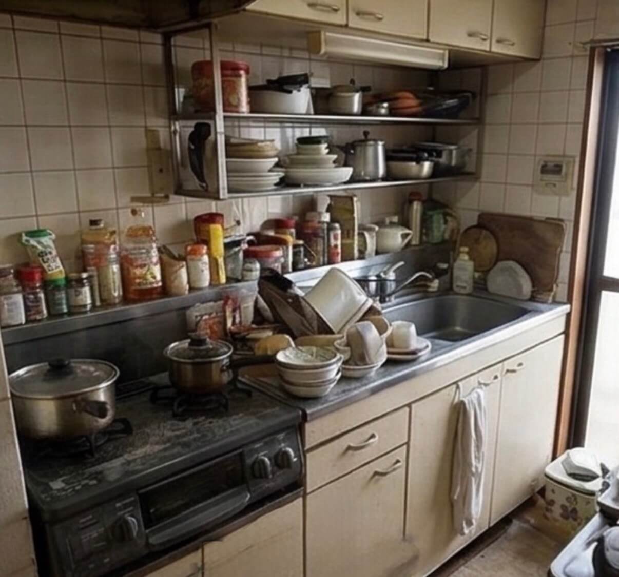 東大阪市作業事例実際の現場写真Before画像3キッチン