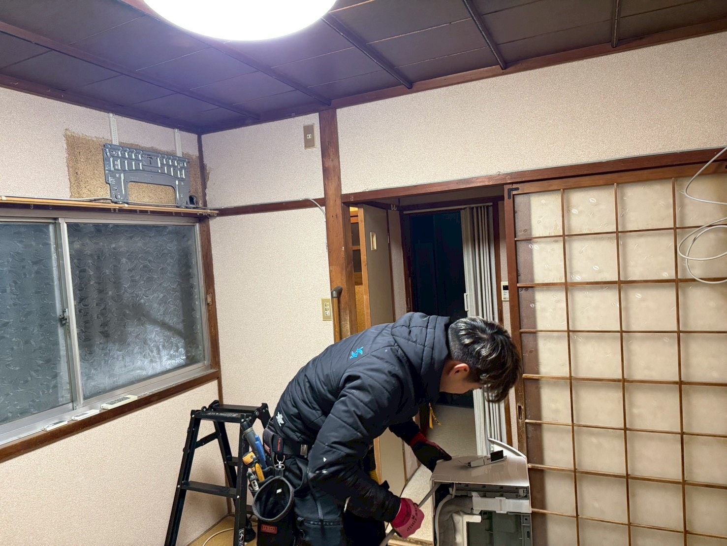 池田市作業事例実際の現場での作業写真