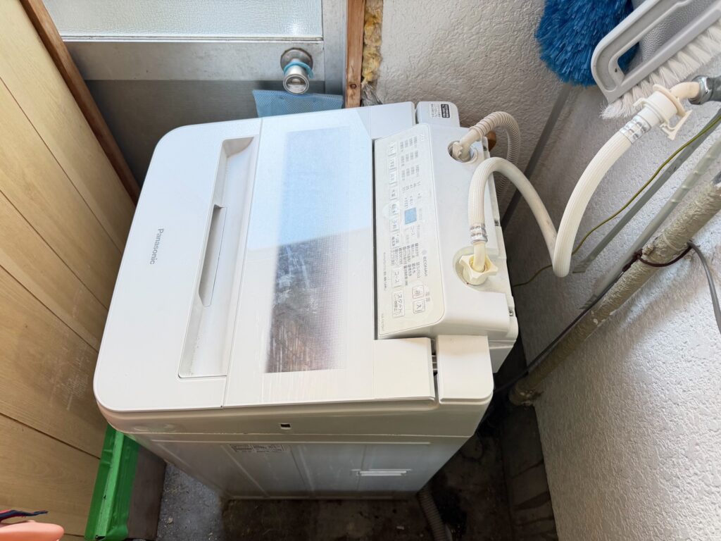 門真市作業事例設置後現場写真画像洗濯機